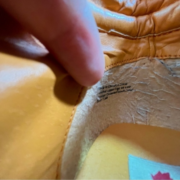 PAJAR Tan Camel Suede Lace-up Workboot Style Wedge Sneaker Buckle Booties Boots - Picture 12 of 13